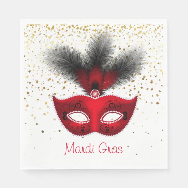 Mardi Gras Paper Napkins Serviette (Vorderseite)