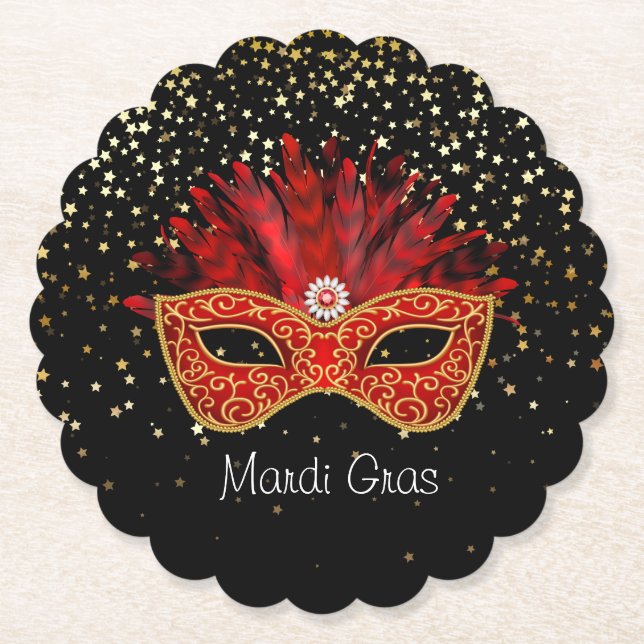 Mardi Gras Paper Untersetzer (Vorderseite)