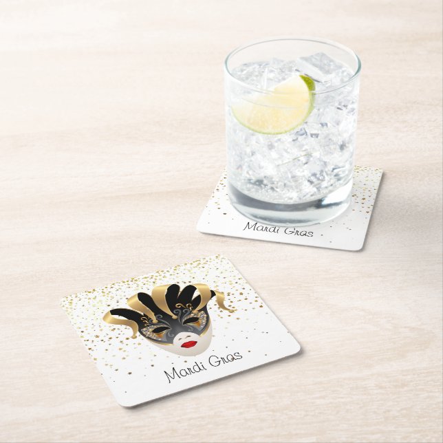 Mardi Gras Paper Untersetzer (Vor Ort)