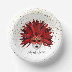 Mardi Gras Pappteller