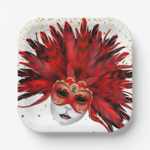 Mardi Gras Pappteller