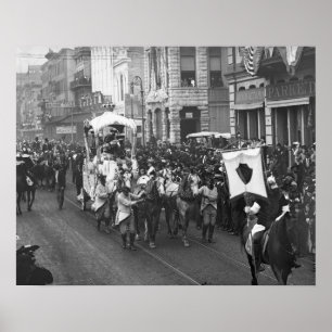 Mardi Gras Parade, 1906. Vintages Foto Poster