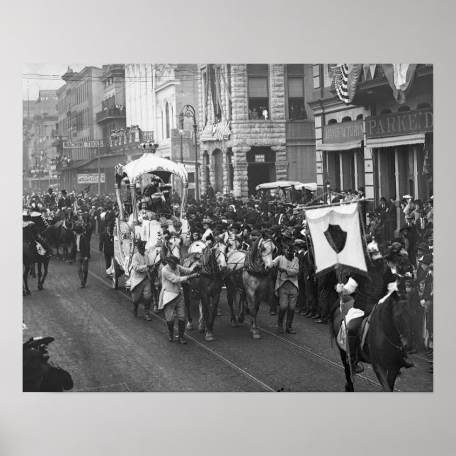 Mardi Gras Parade, 1906. Vintages Foto Poster (Vorne)