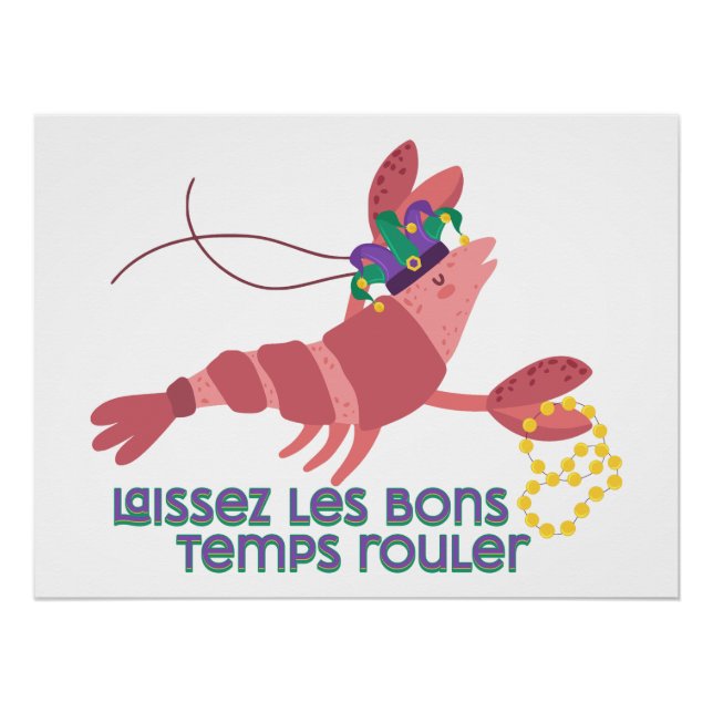 Mardi Gras Party Crawdad Poster (Vorderseite)