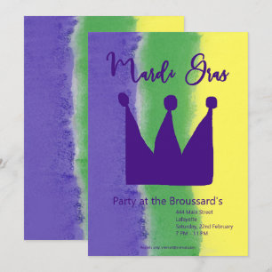 Mardi Gras Party Einladung