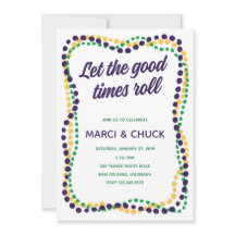 Mardi Gras Party-Einladung