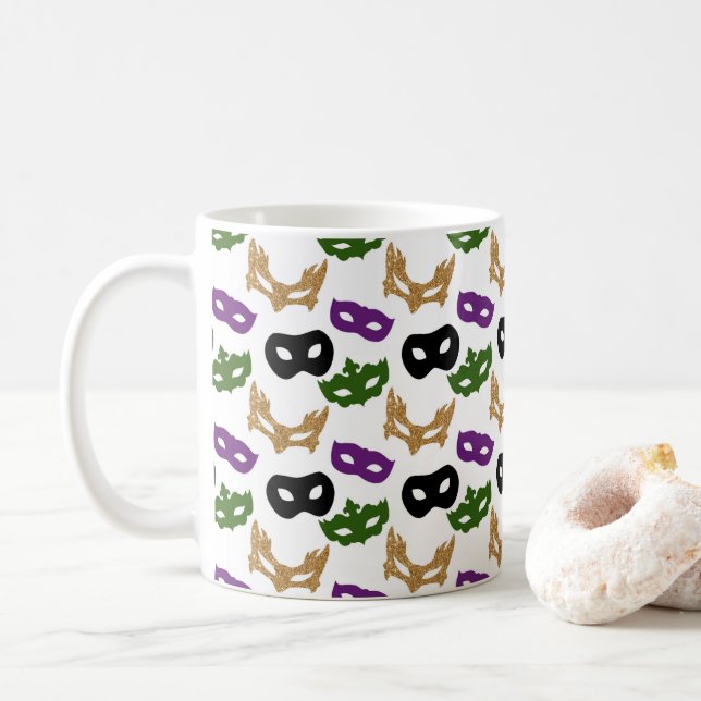 Mardi Gras Party Frische Pasta machen Kaffeetasse (Mit Donut)