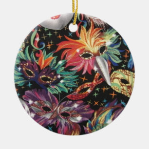 Mardi Gras Party Keramik Ornament