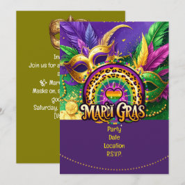 Mardi Gras Party – Lasst die guten Zeiten los Einladung