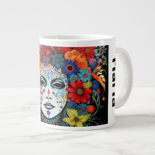 Mardi Gras Party Maske I Brauche viel Kaffee Jumbo-Tasse