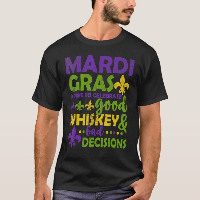 Mardi Gras Party Maske Kostümbildner Springbrunnen T-Shirt (Vorderseite)