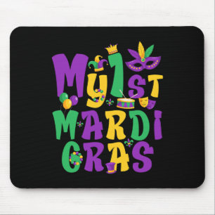 Mardi Gras Party mein erstes Mardi Gras Outfit für Mousepad
