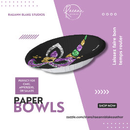 Mardi Gras Party Paper Bowls Pappteller