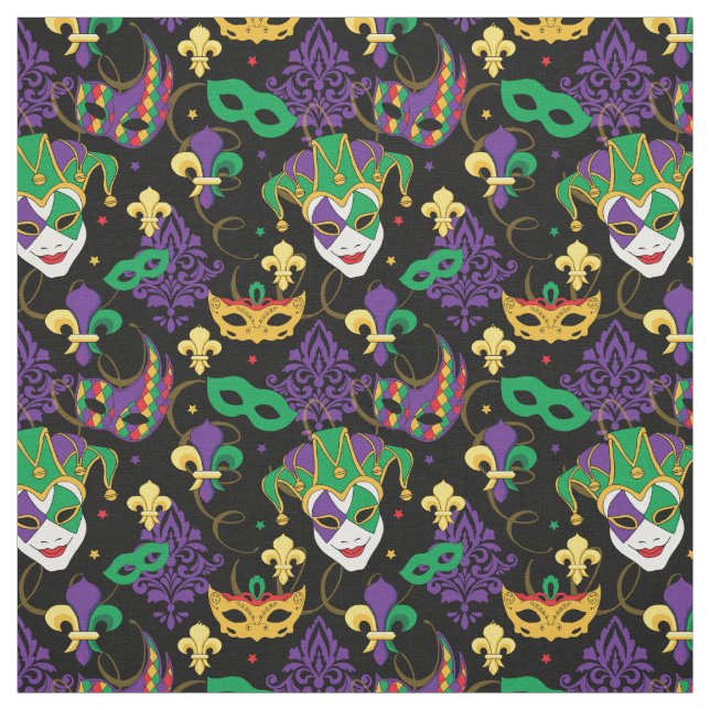 Mardi Gras Pattern Stoff (Muster)