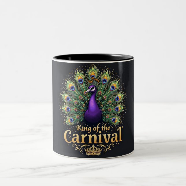 Mardi Gras Peacock Tasse (Mittel)
