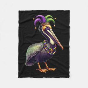 Mardi Gras Pelican Louisiana Parade Tierheim Fleecedecke