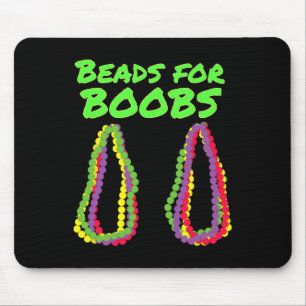 Mardi Gras-Perlen für Brust-Y-Kostüm-Outfit Mousepad