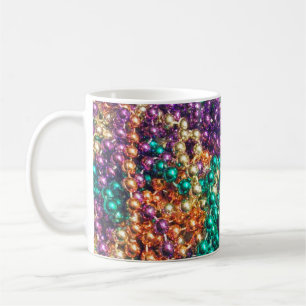 Mardi Gras-Perlen Kaffeetasse