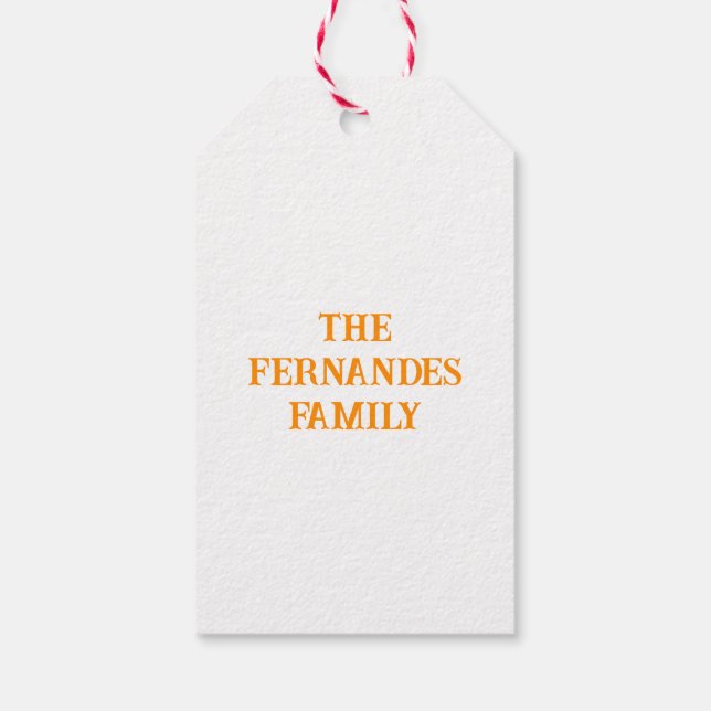 Mardi Gras Personalisierte Gift Tags Geschenkanhänger (Rückseite)