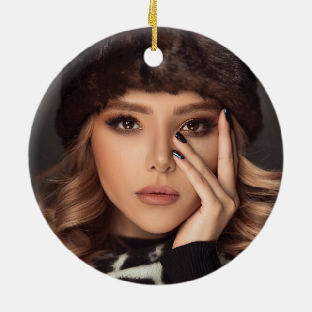 Mardi Gras Personalized Photo Ornament (Hinten)