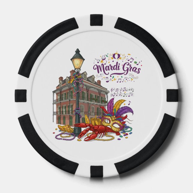 Mardi Gras Pokerchips (Vorderseite)