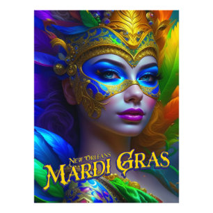 Mardi Gras Poster Einladungen