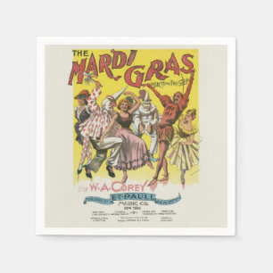 Mardi Gras Poster Serviette