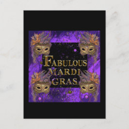 Mardi Gras Postkarte