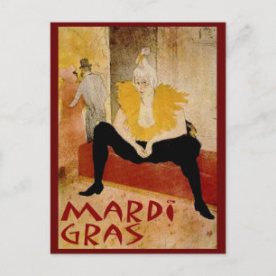 Mardi Gras Postkarte