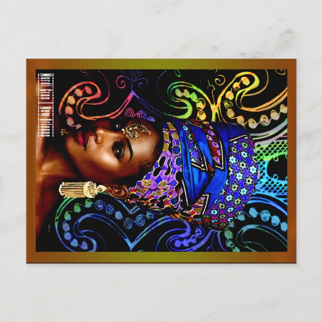 Mardi Gras Postkarte (Vorderseite)