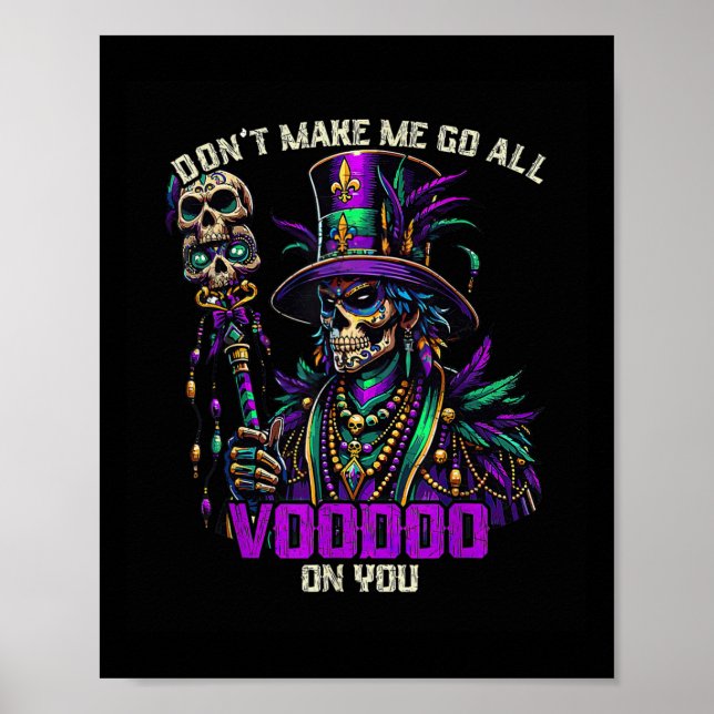Mardi Gras Priest Hexendoktor Voodoo auf Sie Poster (Vorne)