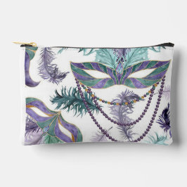 Mardi-Gras Print Cosmetic Bag Zubehörtasche