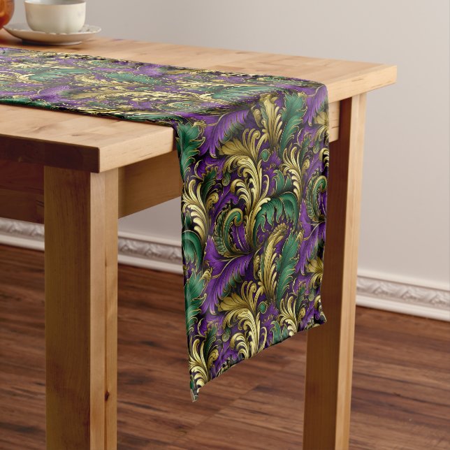 Mardi Gras Print Großer Tischläufer (Beispiel)