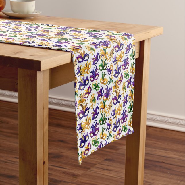 Mardi Gras Print Mittelgroßer Tischläufer (Beispiel)