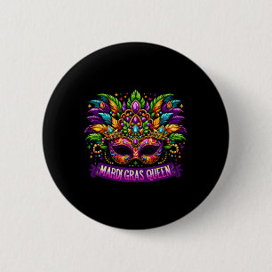 Mardi Gras Queen Costume Outfit Girls Mardi Button