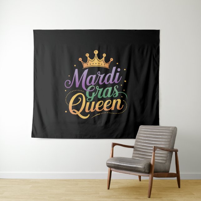 Mardi Gras Queen Parade Kostüme Party Wandteppich (Beispiel (Horizontal))