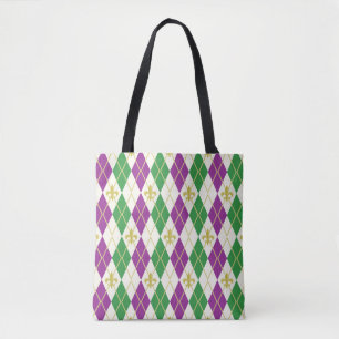 Mardi Gras Raute Mehrdruck-Tasche Tasche