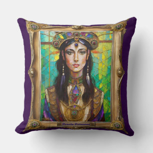 Mardi Gras Realm Portraits - Die kreolische Prinze Kissen