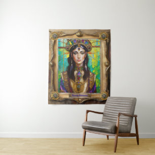 Mardi Gras Realm Portraits - Die kreolische Prinze Wandteppich