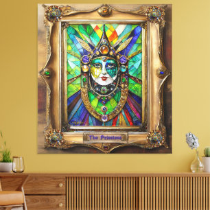 Mardi Gras Realm Portraits - Die Priesterin Leinwanddruck