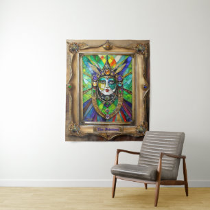 Mardi Gras Realm Portraits - Die Priesterin Wandteppich