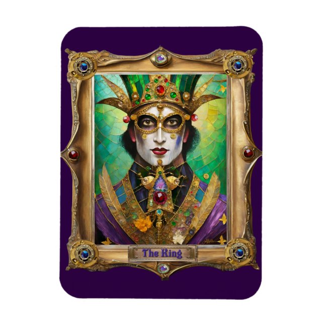 Mardi Gras Realm Portraits - The King Magnet (Vertikal)