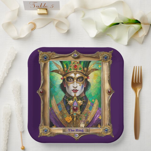 Mardi Gras Realm Portraits - The King Pappteller (Hochzeit)