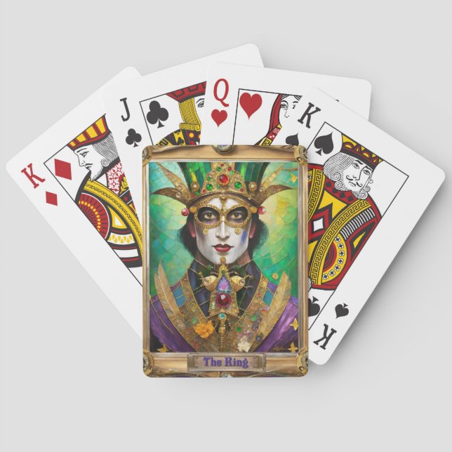 Mardi Gras Realm Portraits - The King Spielkarten (Rückseite)