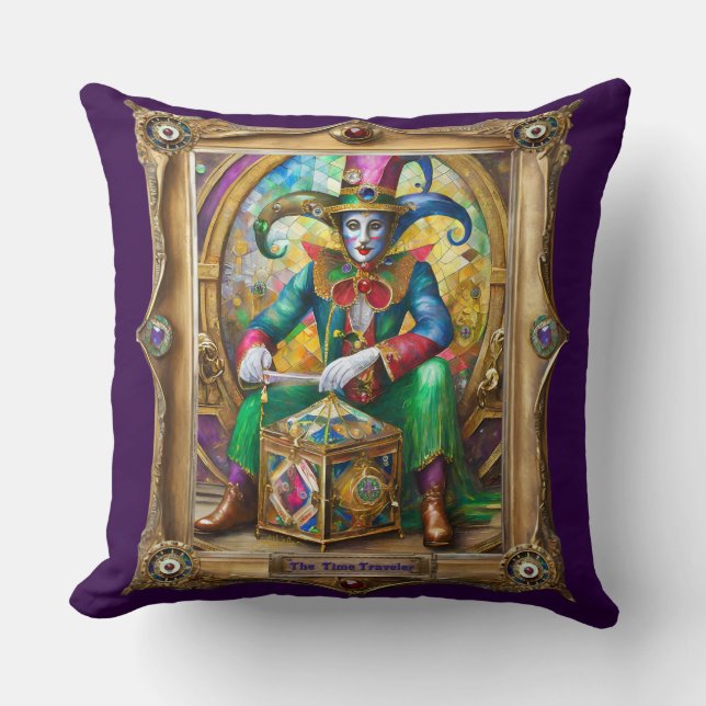 Mardi Gras Realm Portraits - The Time Traveller Kissen (Vorderseite)