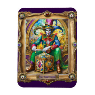 Mardi Gras Realm Portraits - The Time Traveller Magnet