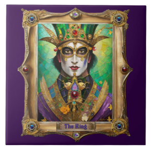 Mardi Gras Realm Porträts - Der König Fliese