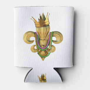 Mardi Gras Royalty Lilie Symbol für Perlen Dosenkühler