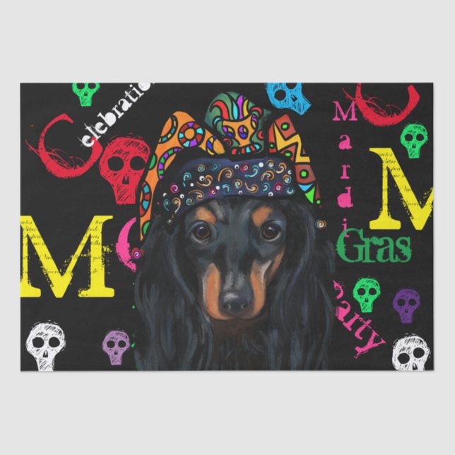 Mardi GRAS Seidenpapier (Vorderseite)