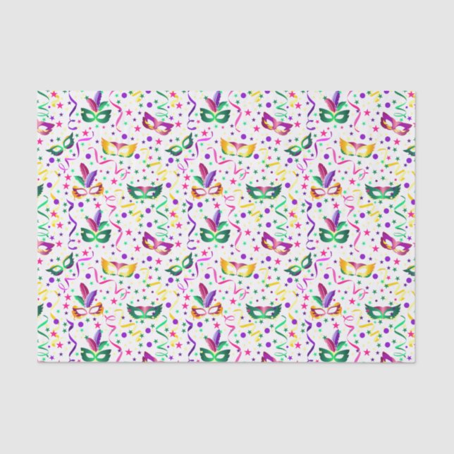 Mardi Gras Seidenpapier (Vorderseite)